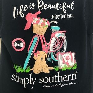Simply southern tshirt size small black